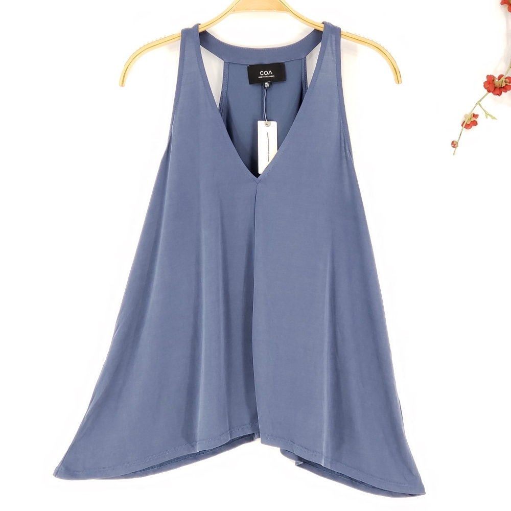 New ANTHROPOLOGIE COA Recline V-neck Tank Top XS